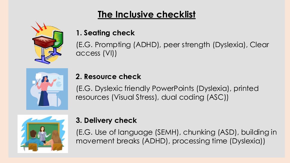 The Inclusive Checklist