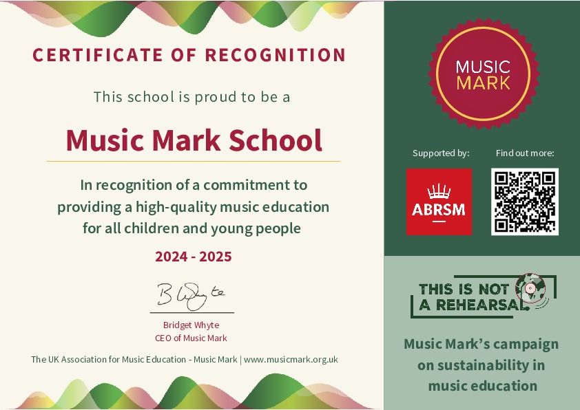 Music Mark certificate