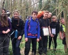 DofE group in forest